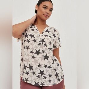 Torrid Star Print Women's Top size 0